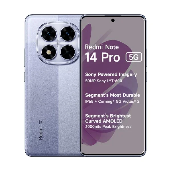 گوشی موبایل شیائومی مدل Redmi Note 14 Pro 5G دو سیم کارت ظرفیت 512 و رم 12 گیگابایت